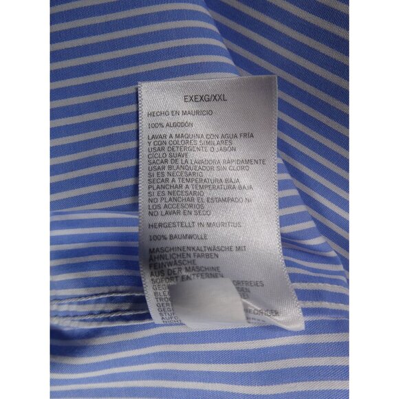 Nautica Striped Long Sleeve Dress Shirt Men's Size XXL - Picture 7 of 7